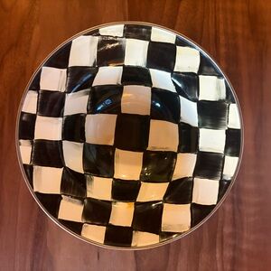 Black and White Checkered Bowl